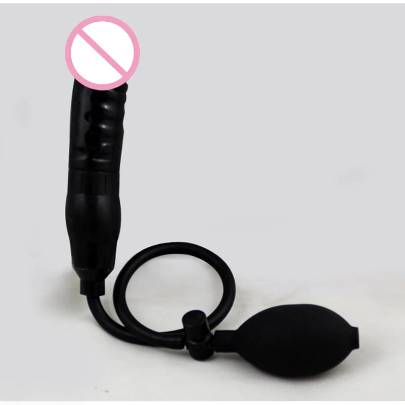 Sexspielzeug Großer aufblasbarer Anal Butt Plug Pump Dildo