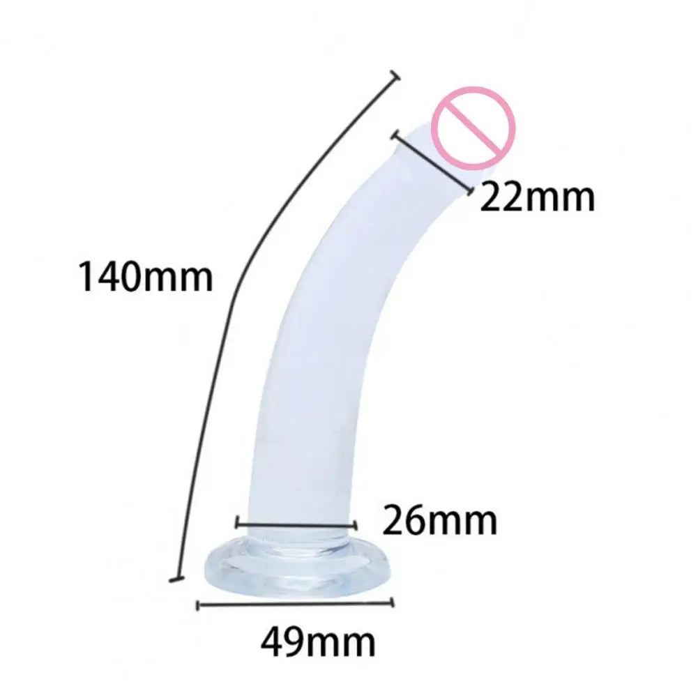 Transparenter Dildo Saugnapf Unisex Gay Safe Sinnlicher Dildo