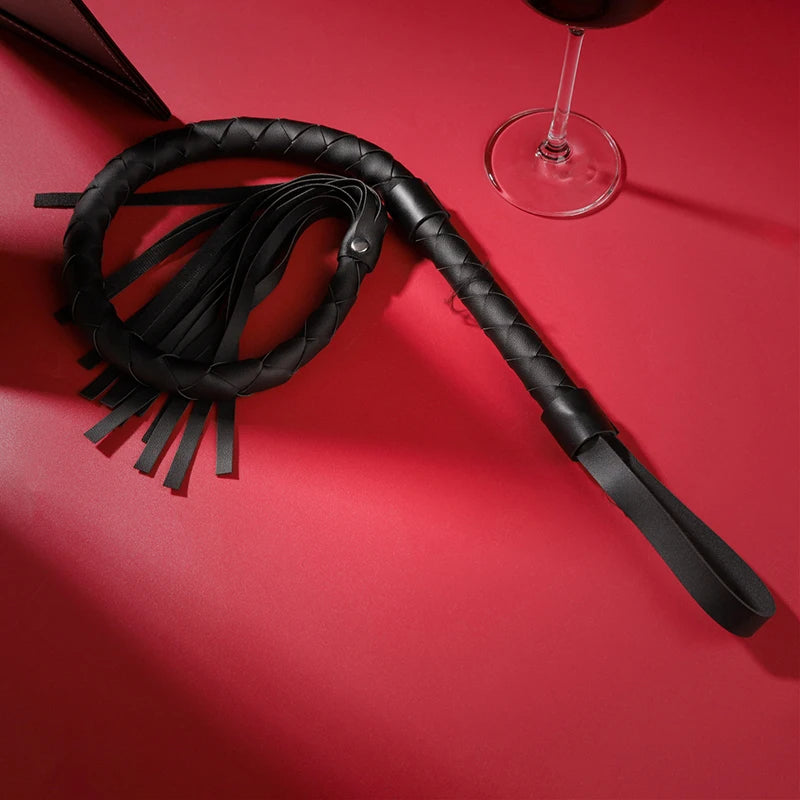 Pu Leather Pimp Whip Crop Party Flogger