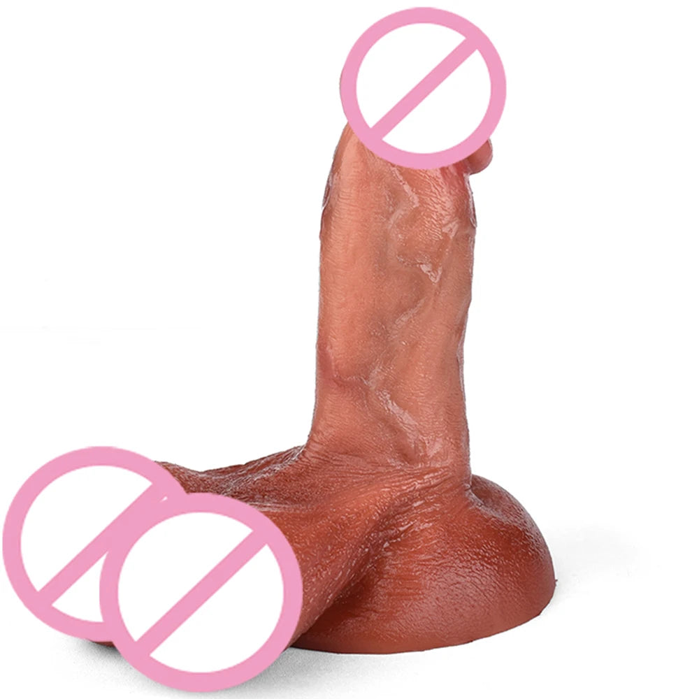 12 Styles Flüssigsilikon Realistischer Dildo mit starkem Sauger