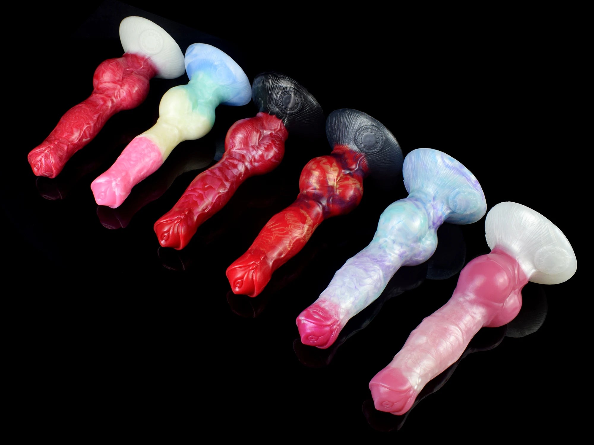 Silikon Dildo und großer Knoten Wolf Dog Dildos Fantasy Butt Plug