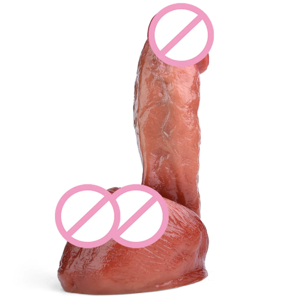 12 Styles Flüssigsilikon Realistischer Dildo mit starkem Sauger