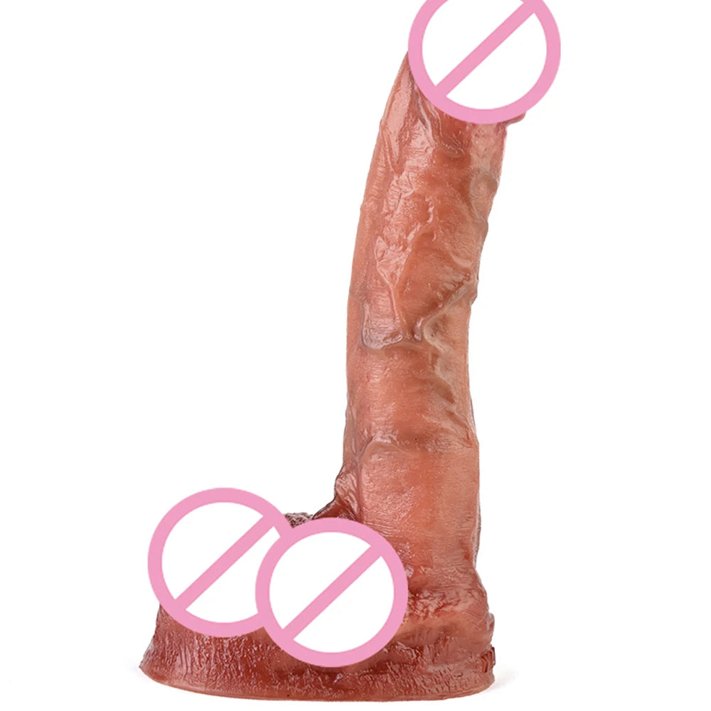 12 Styles Flüssigsilikon Realistischer Dildo mit starkem Sauger