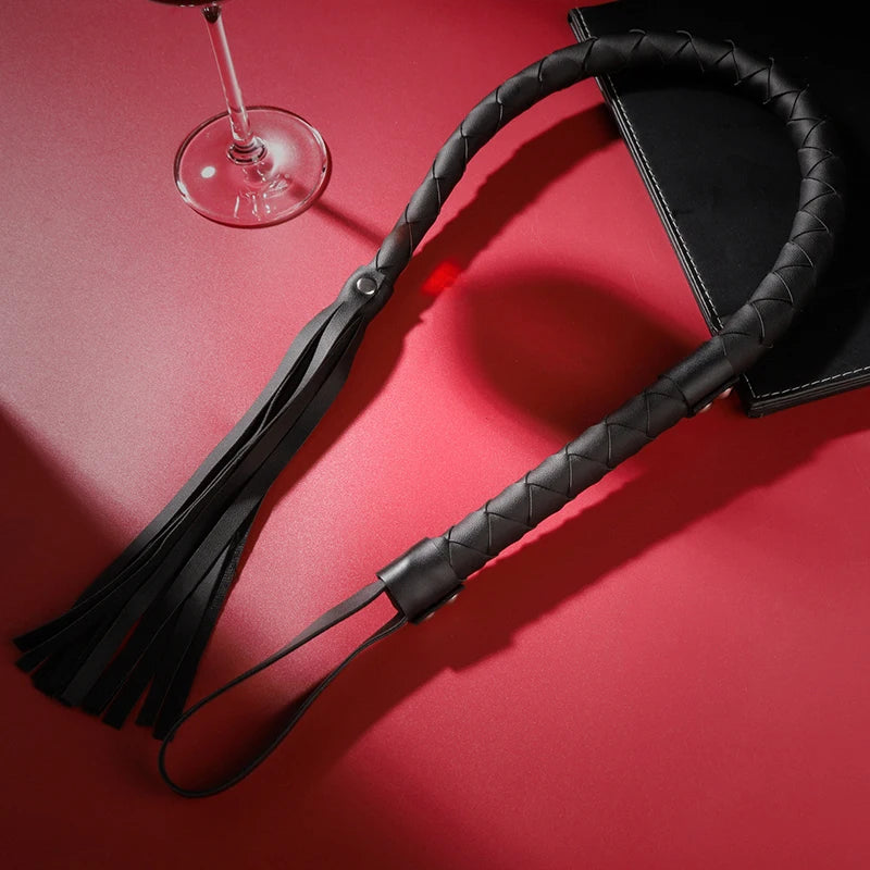 Pu Leather Pimp Whip Crop Party Flogger