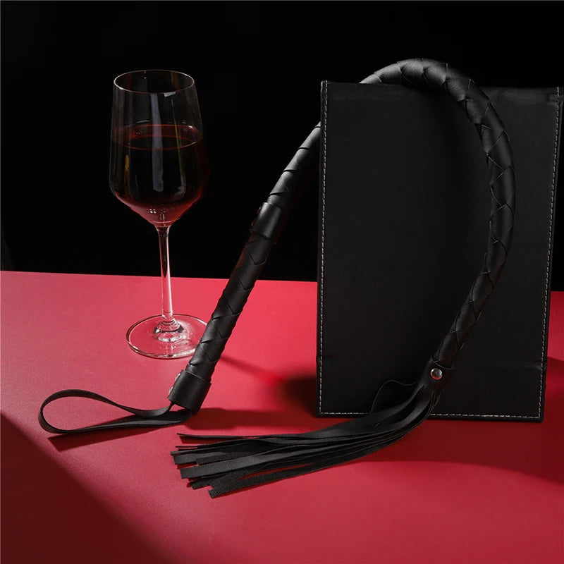 Pu Leather Pimp Whip Crop Party Flogger