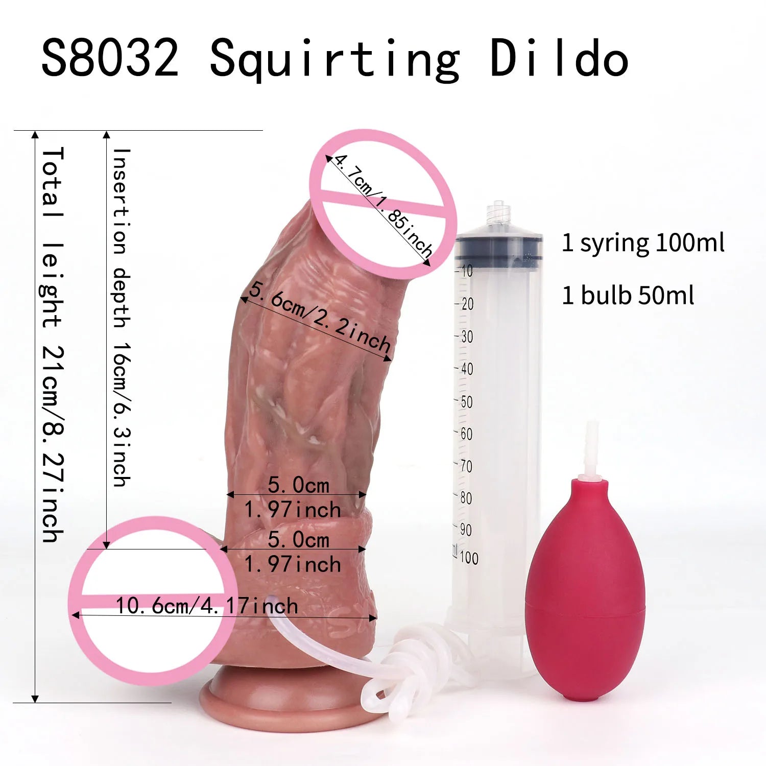 Anal Sex Toys Großer Ultra Ejakulierender Dildo