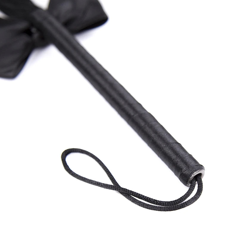 High Quality Pu Leather Pimp Crop Queen Black Whip