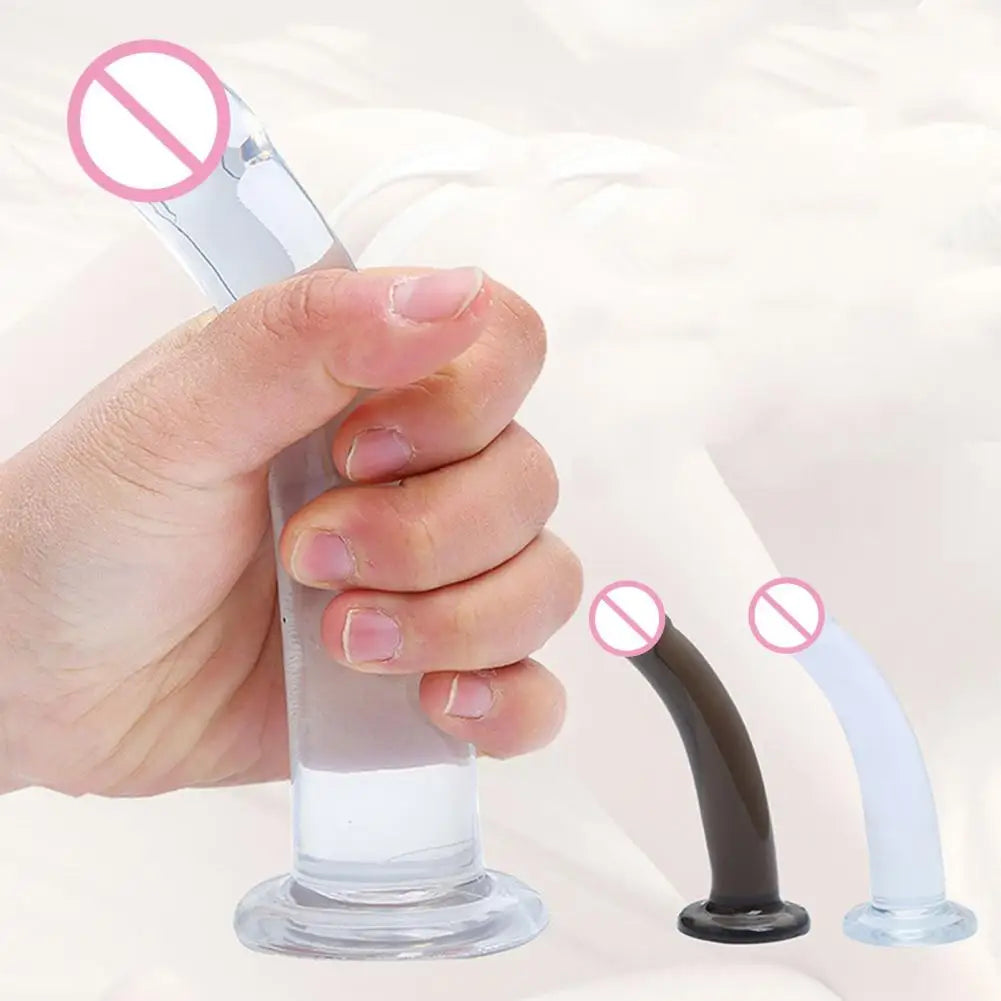 Transparenter Dildo Saugnapf Unisex Gay Safe Sinnlicher Dildo