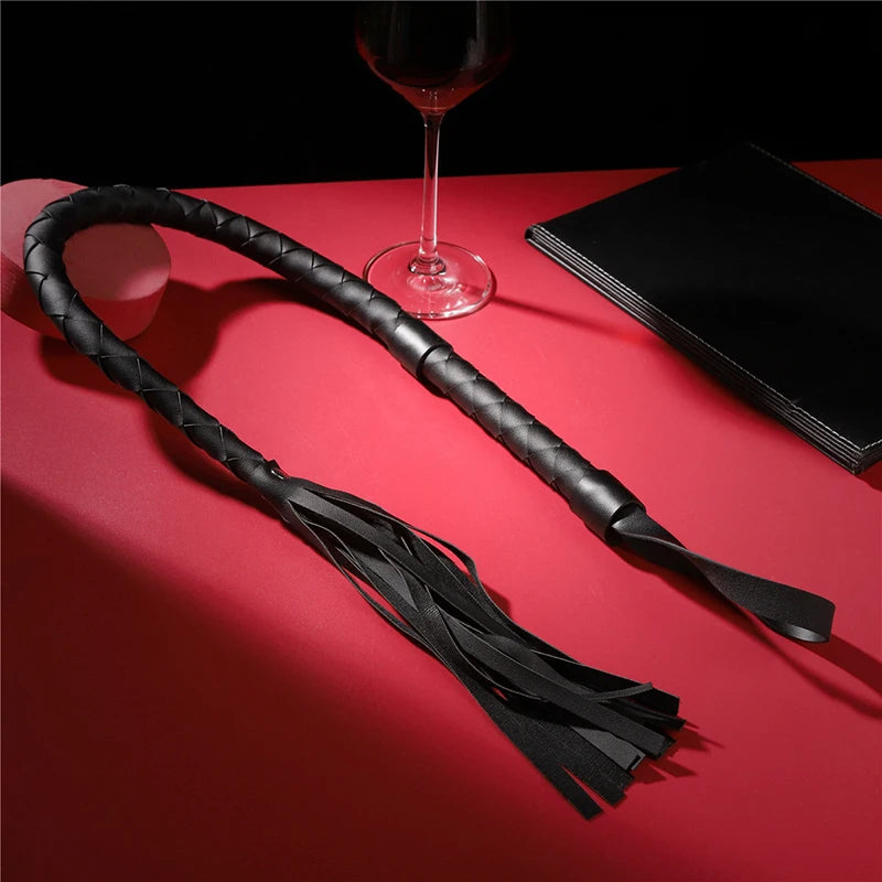 Pu Leather Pimp Whip Crop Party Flogger