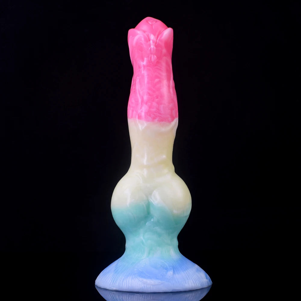 Silikon Dildo und großer Knoten Wolf Dog Dildos Fantasy Butt Plug