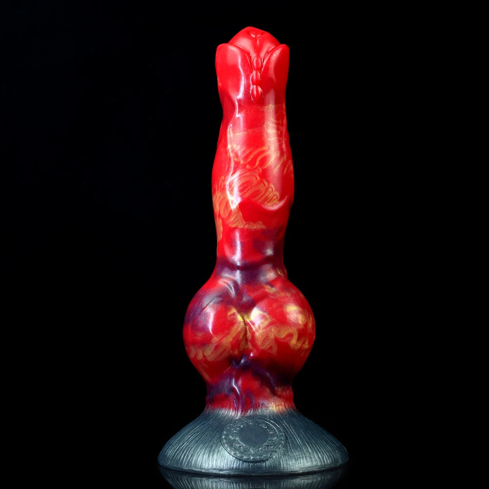 Silikon Dildo und großer Knoten Wolf Dog Dildos Fantasy Butt Plug