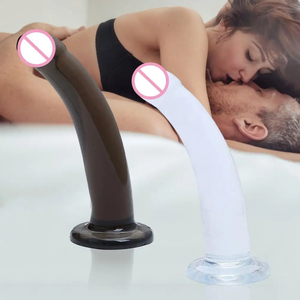 Transparenter Dildo Saugnapf Unisex Gay Safe Sinnlicher Dildo